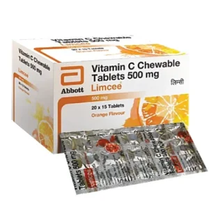 LIMCEE 500mg Vitamin C Chewable Tablets Orange Flavour
