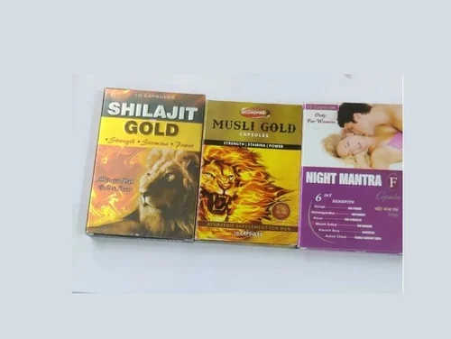 Special Combo of Ayurvedic Sexual Capsules (Shilajit Gold, Musli Gold, & Night Mantra F Capsules)