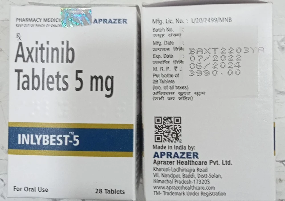 Inlybest Axitinib 5 mg Tablets
