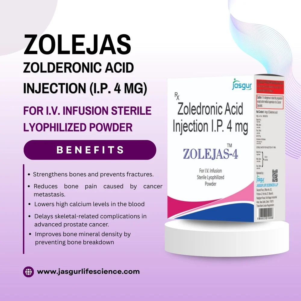 Zolejas 4Mg Zoledronic Acid Injection